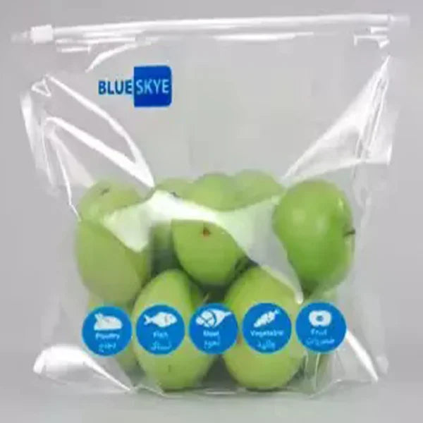 Pack of 15 Medium Size Food Storage Slider Bag Freezer Zipper Bags