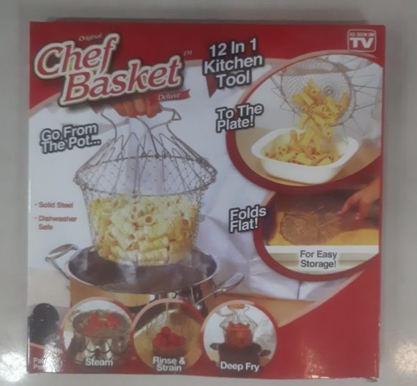 Stainless Steel Multi-functional Foldable Cooking Chef Basket