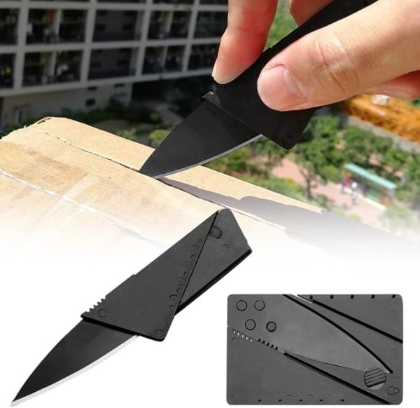 Card Folding Knife | Pocket Safety Cardsharp Blade Small Pocket Survival Knive For Camping, Survival, Fishing, Emergencies