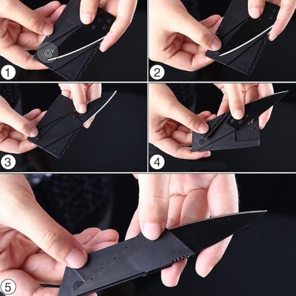 Card Folding Knife | Pocket Safety Cardsharp Blade Small Pocket Survival Knive For Camping, Survival, Fishing, Emergencies