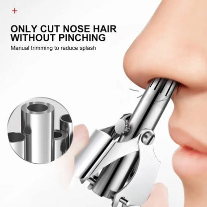 Mini Portable Stainless Steel Manual Nose Hair Trimmer