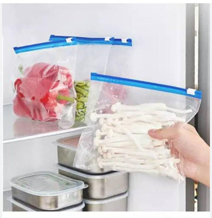 Pack of 15 Medium Size Food Storage Slider Bag Freezer Zipper Bags