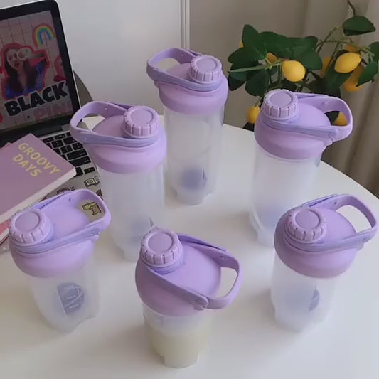 Sports Fitness Protein Shaker Bottle For Boys And Girls 700ml (random Color)